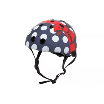 Casque de vélo enfant Hornit Polka Dot 48-53 cm avec lumière LED
