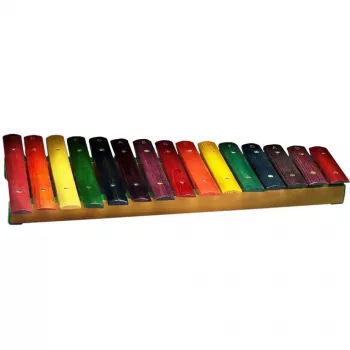 Xylophone Stagg XYLO-J15 RB, 15 lames en palissandre, diatonique C5-A6, avec maillets et sac
