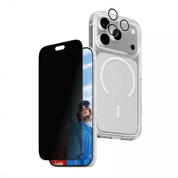 PanzerGlass PG PGC Privacy Flagship ensemble 3 en 1 pour iPhone 18 Pro