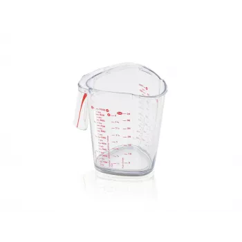 Verre doseur LEIFHEIT 1 L, transparent, plastique SAN, graduations ml/L/grammes, lavable au lave-vaisselle