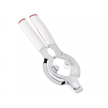 Ouvre-bocal LEIFHEIT ComfortLine 103135 – Twist-Assist sans effort, préhension réglable, lavable au lave-vaisselle, blanc/gris