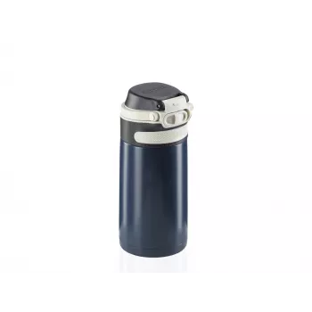 Leifheit Thermos Flip 350 ml, bleu foncé