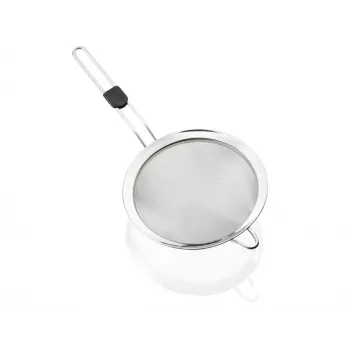 LEIFHEIT ProLine passoire Ø20 cm en acier inoxydable, tamis fin avec poignée ergonomique, lavable au lave-vaisselle, anneau de suspension, crochet de repos