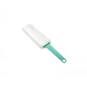 Plumeau plat LEIFHEIT Duster électrostatique XL à tête flexible avec système Click, bleu/blanc