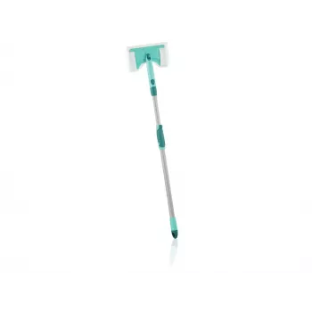 Brosse carrelage et salle de bain LEIFHEIT avec manche télescopique 93-150 cm nettoyant salle de bain Micro Duo