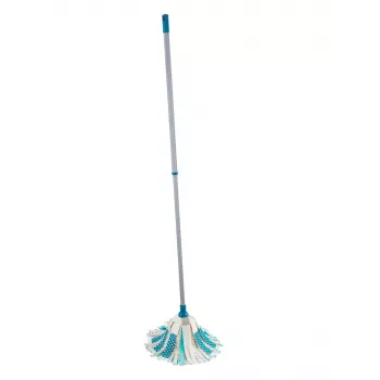 Balai-brosse à franges LEIFHEIT Power Mop 3 en 1 avec manche télescopique