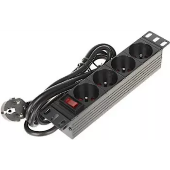DELTA PD-4/R10 Multiprise 4 prises avec câble 10m, noir