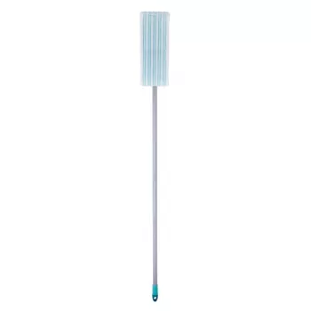 Balai plat LEIFHEIT POWER CLEAN M Micro Duo avec manche télescopique, 33 cm, vert/blanc/gris