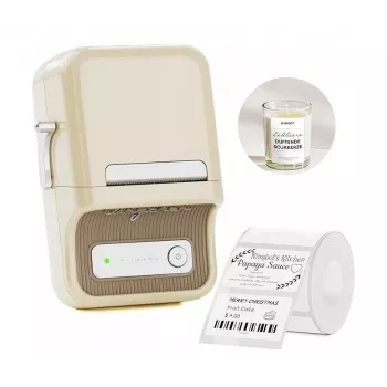 Imprimante d'étiquettes sans fil NIIMBOT B21 blanche 203 dpi Bluetooth