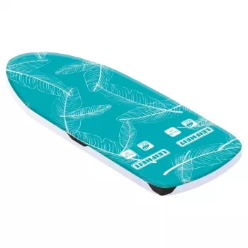 LEIFHEIT Air Board Table Compact table à repasser 70x30 cm, Thermo-Reflect, pliable, bleu/blanc