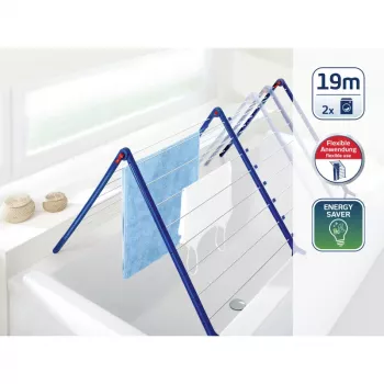 Étendoir de baignoire extensible LEIFHEIT Pegasus Bath 190 19 m blanc/bleu