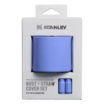 STANLEY The Quencher Boot + embout paille bleu hortensia 1,18L set en silicone