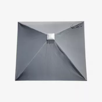 LEIFHEIT Roof LinoProtect 400 étendoir rotatif avec toit de protection, 40 m de longueur de séchage, 4 cordes, cadre en aluminium, argent/gris