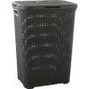 Boîte à linge Curver Style 60L gris foncé