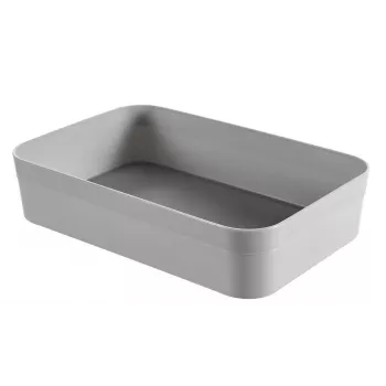 CURVER Infinity Recycled XL panier de rangement 23x15x5 cm gris