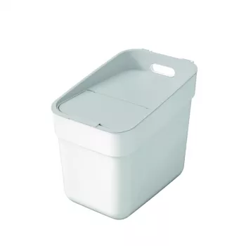 Poubelle de tri Curver Ready To Collect 20L blanche/gris clair