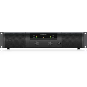 Amplificateur de puissance Behringer NX6000 classe D 2 x 3000W sous 4 Ohms avec DSP, noir
