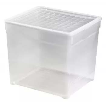 CURVER Boîte textile avec couvercle 33L transparent 39,5x34,2x34,3cm