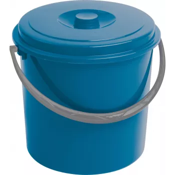 CURVER seau avec couvercle 16L bleu