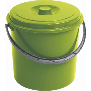 CURVER Seau avec couvercle 16L vert