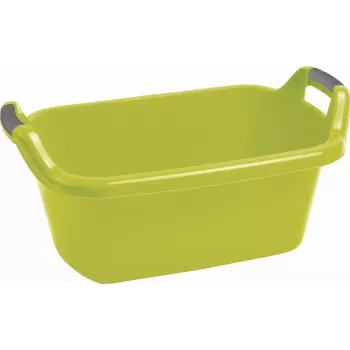 Bac ovale CURVER avec poignées 35L vert flexible