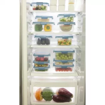 CURVER Smart Eco Fresh boîte alimentaire rectangulaire 5L transparente avec couvercle vert