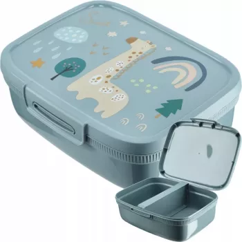 CURVER Snap Box boîte de conservation alimentaire rectangulaire avec séparateur 1,8 L bleu-gris