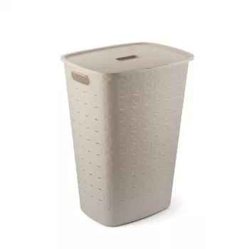 Curver Softex bac à linge 56L blanc craie