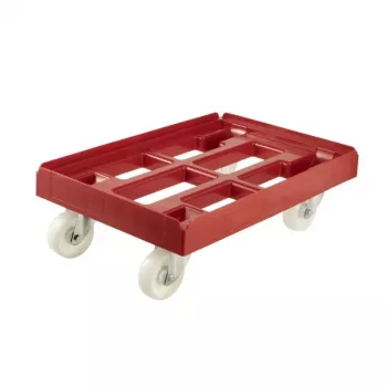 keeeper chariot de transport pour boîtes et paniers Rolf 61x41x19 cm rouge