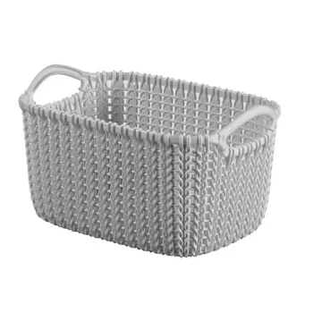 CURVER panier Knit XS rectangulaire 3L gris clair 25x18x14cm