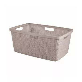 CURVER Panier à linge Jute 46L 59x39x26cm beige