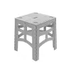 keeeper table d'extérieur pliante M Timo, gris, charge maximale 80 kg, 46,5 x 44,5 x 55 cm