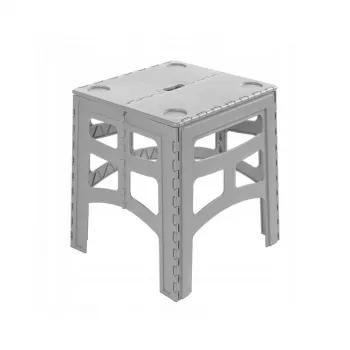 keeeper table d'extérieur pliante M Timo, gris, charge maximale 80 kg, 46,5 x 44,5 x 55 cm