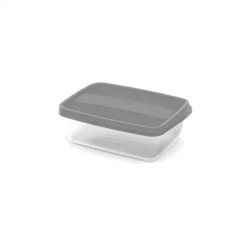 CURVER Vedo ensemble de boîtes de conservation rectangulaires 2x1,75 L transparent gris