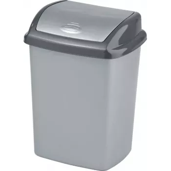 Curver Dominik Poubelle 25L argent