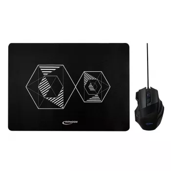 TYPHOON TI019 ensemble gaming combo, souris + tapis de souris