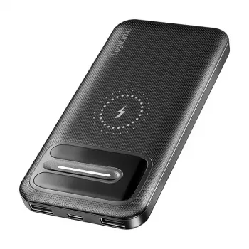 LogiLink PA0343RF Batterie externe sans fil 10000 mAh noire