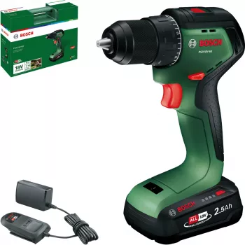 Perceuse-visseuse sans fil Bosch PSR 18V-60 avec batterie 2,5 Ah et chargeur