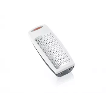 Râpe à parmesan rotative LEIFHEIT Rotary à tambour fin en acier inoxydable blanc gris manuelle