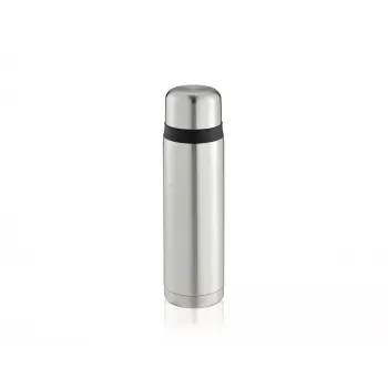 LEIFHEIT Thermos Coco 1,0L bouteille isotherme sous vide en acier inoxydable, argent