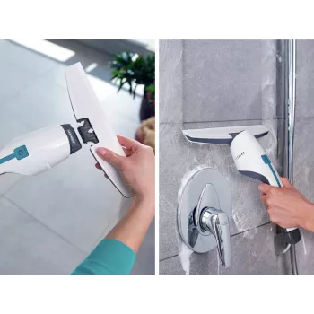 Embout d'aspiration de rechange LEIFHEIT Nemo pour cabines de douche, carrelages et miroirs – lèvre en silicone de 170 mm, gris/blanc