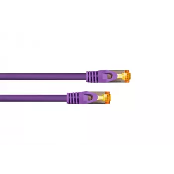 Câble patch Cat.7 S/FTP RJ45 KABELMEISTER, TPE, sans halogène, violet, 5 m
