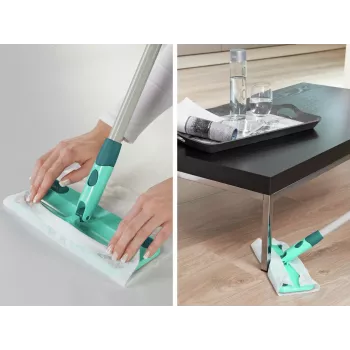 Brosse à plancher LEIFHEIT Clean & Away S avec manche, 26 cm
