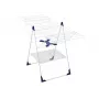 Étendoir à linge LEIFHEIT Classic 250 Flex - 25 m de longueur de séchage, ailes réglables en hauteur, pliable, blanc/bleu