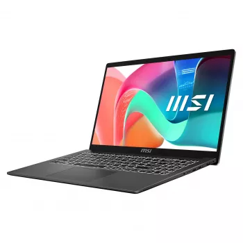MSI Modern 15 F1MG-1246FRNN ordinateur portable, 15,6 pouces Full HD IPS, Intel Core 5 120U, 16 Go DDR4, 512 Go SSD, Windows 11 Pro, clavier AZERTY français