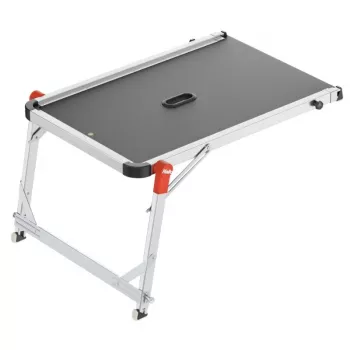 HAILO TP2 Pro Plateforme d'escalier – Plateforme de travail en aluminium réglable pour escaliers, 150 kg, EN 131
