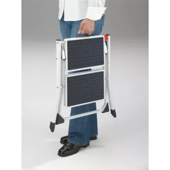 HAILO Marchepied pliable MK60 StandardLine acier 2 marches blanc