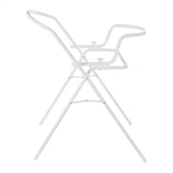 Support universel de baignoire KEEEPER Dawid blanc – réglable en hauteur, pliable, compatible baignoires pour bébé 84–100 cm