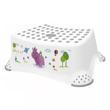 KEEEPER Marchepied Tomek Hippo 40,5x28,5x14 cm blanc