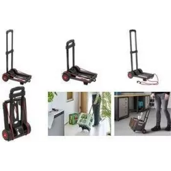 Chariot de transport pliable Mick keeeper, charge 50 kg, 34 x 24,5 x 93,5 cm, noir